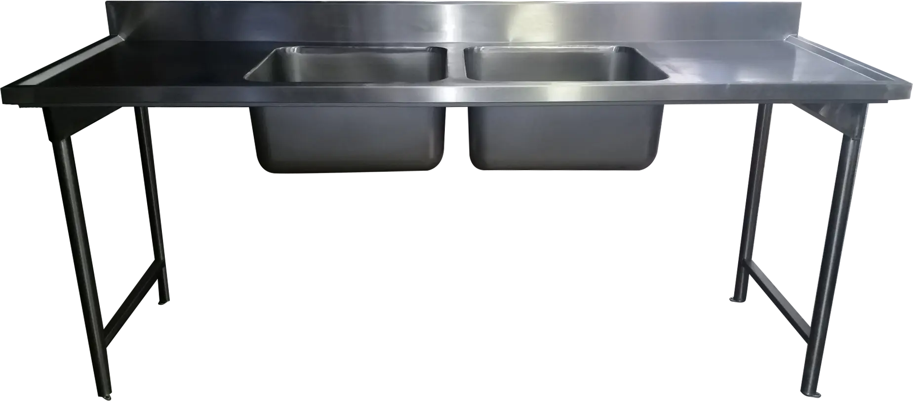 Douple drop in bowl sink
